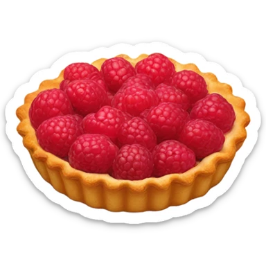 little raspberry tart creamy  sticker