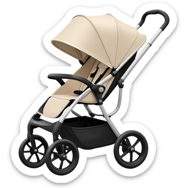 Pale beige stroller sticker