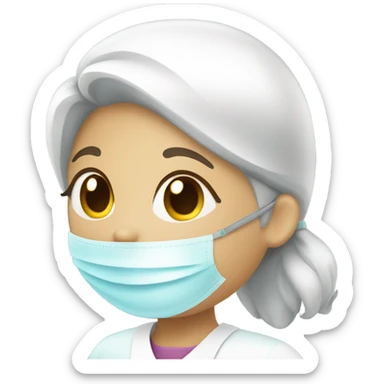 girl dental hygienist sticker
