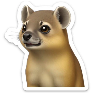 yellow-spotted-hyrax sticker
