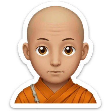 A monk sticker