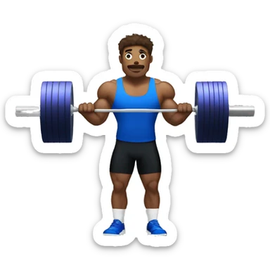 Olympic weightlifter like sticker