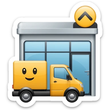 goods delivery point boutique sticker