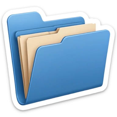 File folder icon sticker