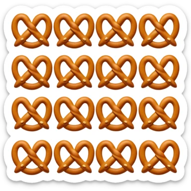 Little pretzel people  sticker