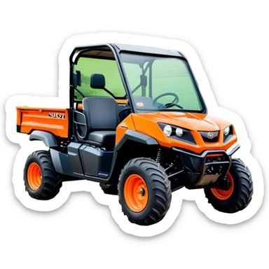 Farm Utility Vehicle (UTV) - Kubota RTV-XG850 (Model Year: 2021) (Iconic colour: Orange) sticker