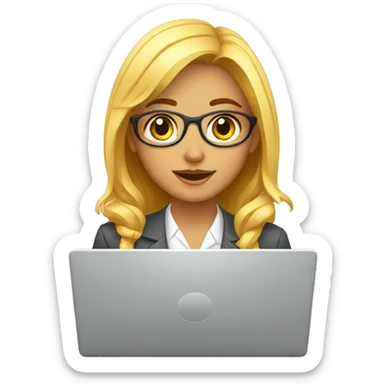 psychologist girl laptop sticker