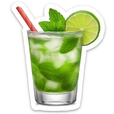 Mojito cocktail sticker