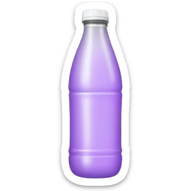 Light purple drink bottle sticker