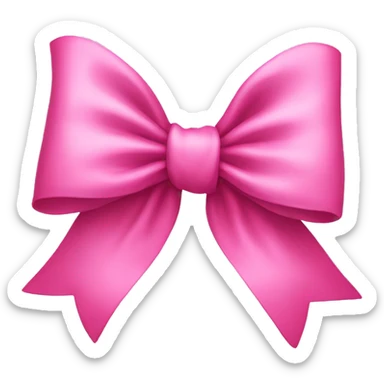 pink bow sticker