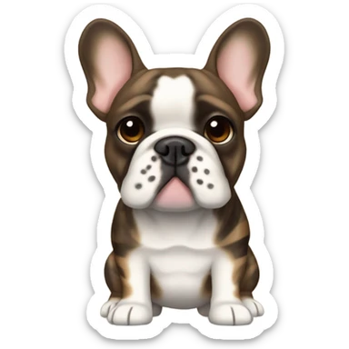 Brindle french bulldog sticker