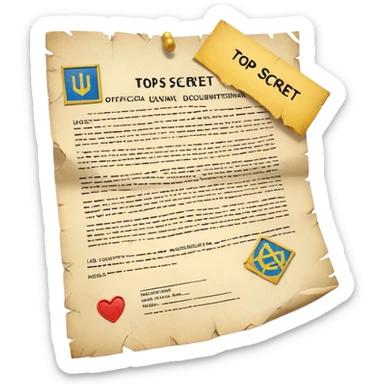 generate ultra realistic top secret file from ukraine sticker