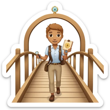 Even after a relationship ends (or a betrayal that changes everything) you are STILL walking, crossing that bridge; your tools are COMPASSION and FORGIVENESS. 💕 sticker