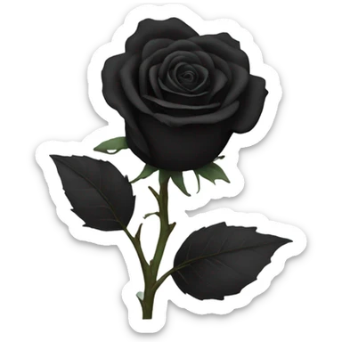 black rose sticker