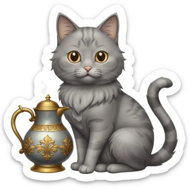 Mujhe Billi aur lauta ki kahani banakar do sticker