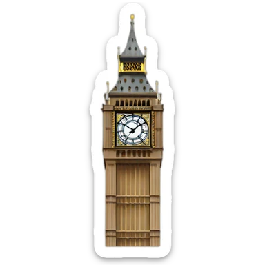 london big ben sticker