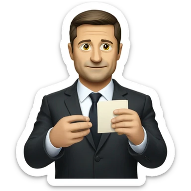 the president zelenskiy takes the oath sticker