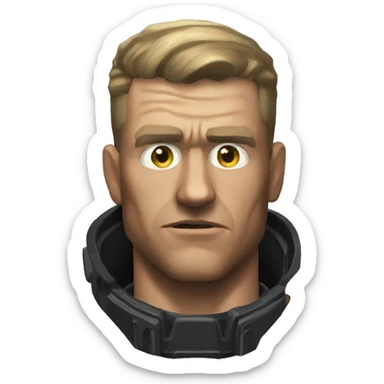 wolfenstein hud face sticker