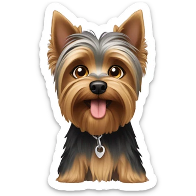 Perro yorkie terrier sticker