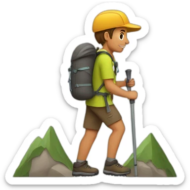 hiking sticker