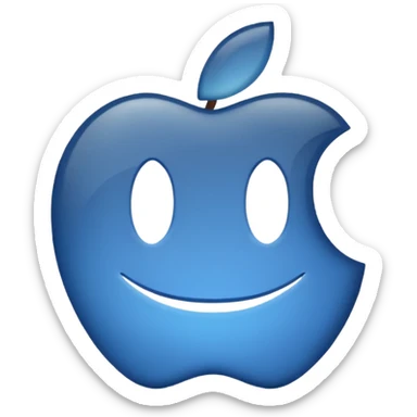 Discord logo emoji, simple and expressive, Apple style sticker