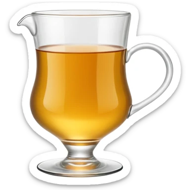 A traditional Turkish/Azerbaijani pear-shaped tea glass.” Generate an emoji for sending in text sticker
