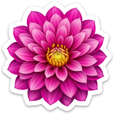 Dahlia flower  sticker