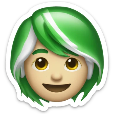 I need a green and black emoji that is a logo for my company that specializes in Electronic Medical Re sticker