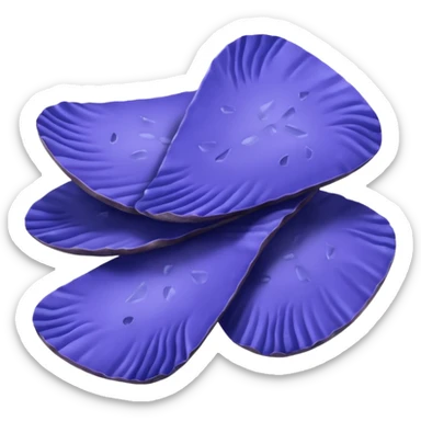 blue potato chips sticker