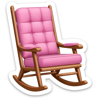 rocking pink chair sticker