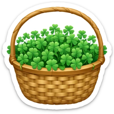 clover grain basket sticker