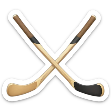 hockey stick swordfight sticker