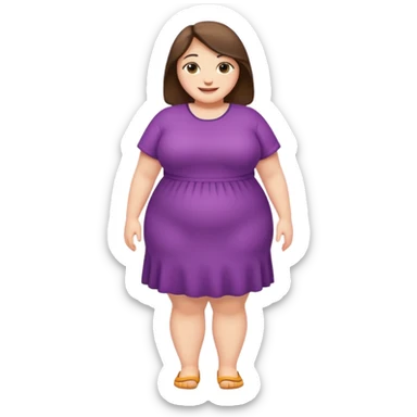 Fatty girl full body sticker