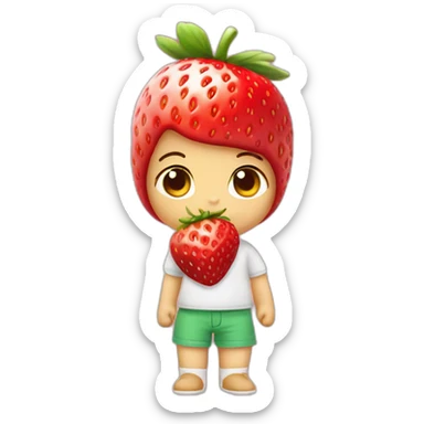 Sonny angel strawberry sticker