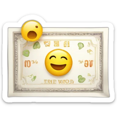 Lucky draw coupon sticker