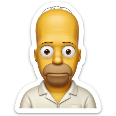 Homer Simpson hungry sticker