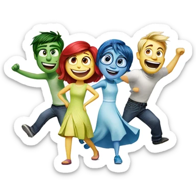 Inside out joy sticker