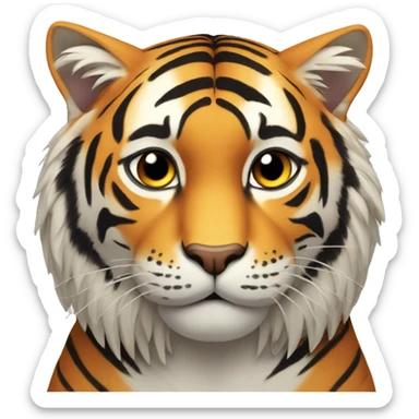 Chat tigré avec des ailes sticker