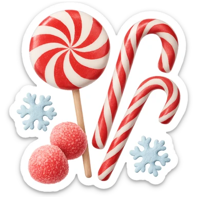 winter candy, remove background sticker