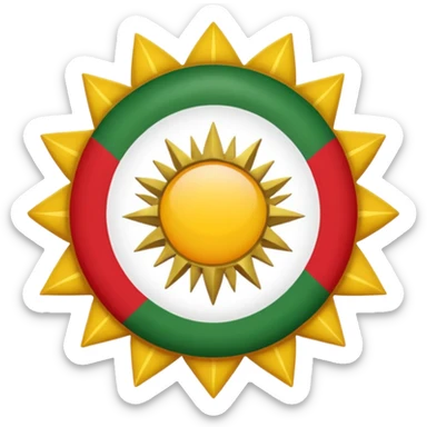 Kurdish flag sticker