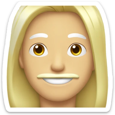 homme blanc cheveux court blond moustache blonde yeux marron   sticker