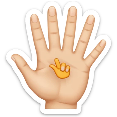 L sign language  sticker