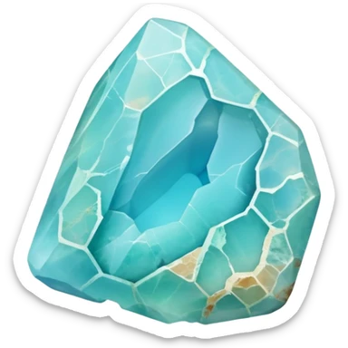 peruvian opal gemstone raw crystal sticker