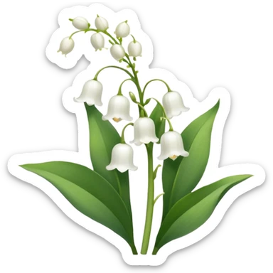 Lily of the valley sticker