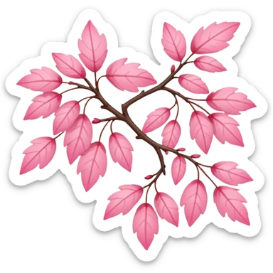 sakura leaves sticker