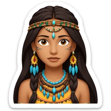 An amazonic beatiful woman sticker