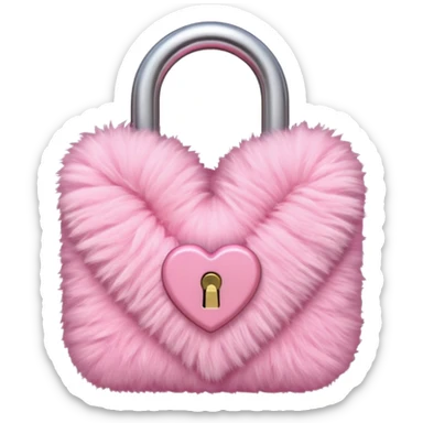 pink diary, girly, fluffy, light pink  sticker