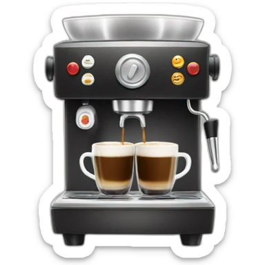 Espresso machine sticker