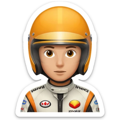 motor racer sticker