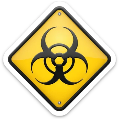chemical weapons sign sticker